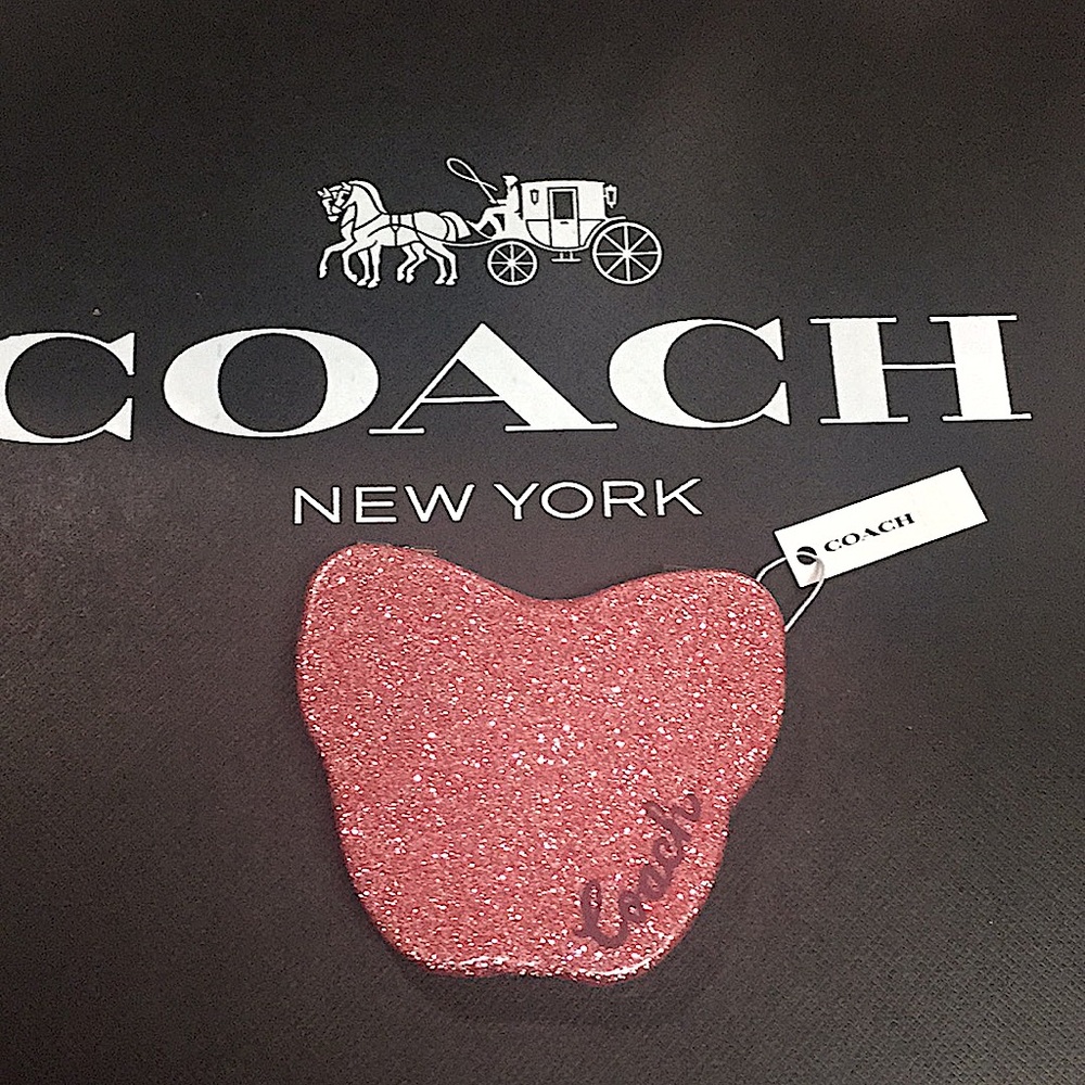 COACH - GLITTER BUTTERFLY COMPACT (NWT)